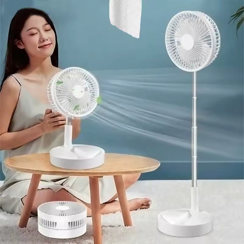 Ventilateur de bureau télescopique sur pied